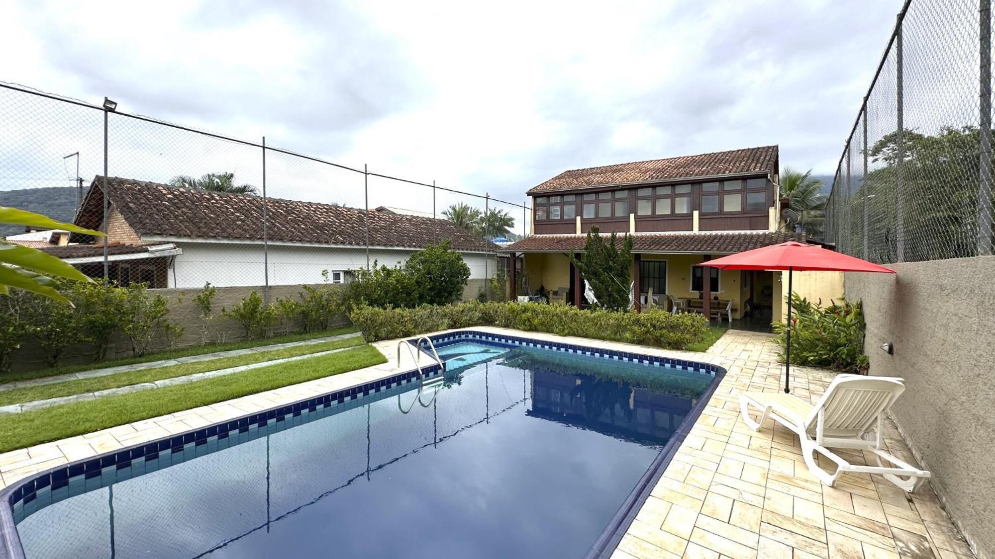 Casa C Piscina A 700M Da Praia De Caraguatatuba Sp Εξωτερικό φωτογραφία