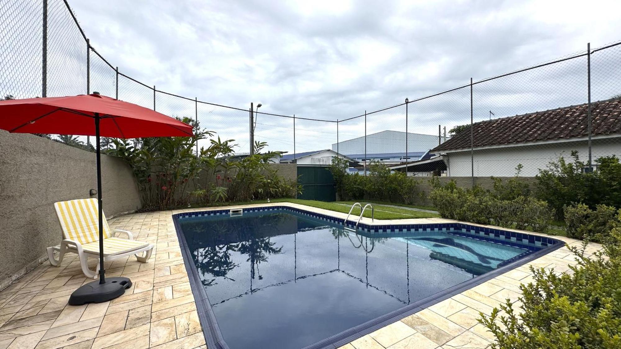 Casa C Piscina A 700M Da Praia De Caraguatatuba Sp Εξωτερικό φωτογραφία